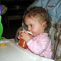 Must tilt cup!